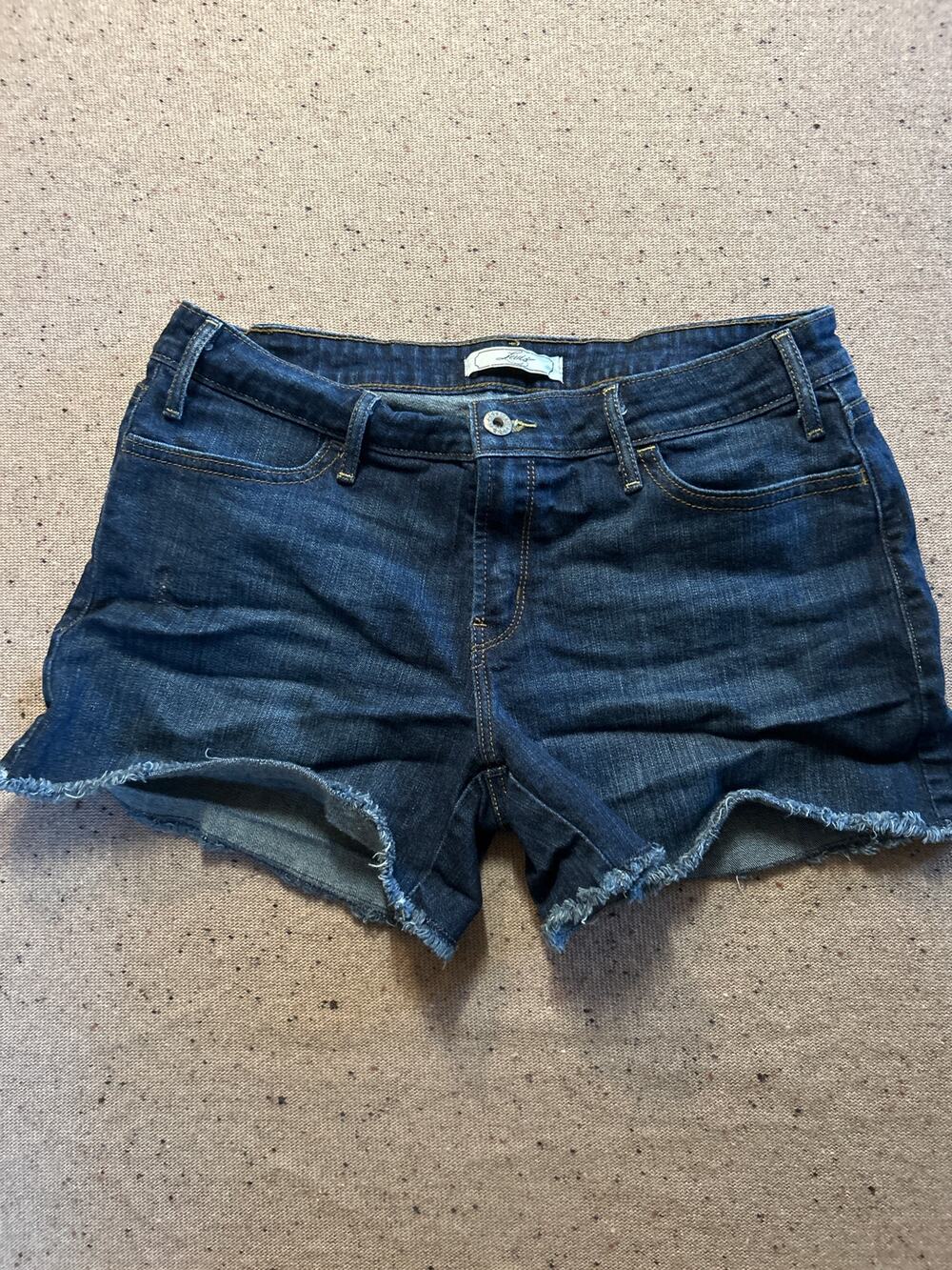 Levi's Shorty Jean Denim Shorts Raw Edge Women's 10 Stretch